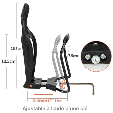 Porte bidon vélo ajustable