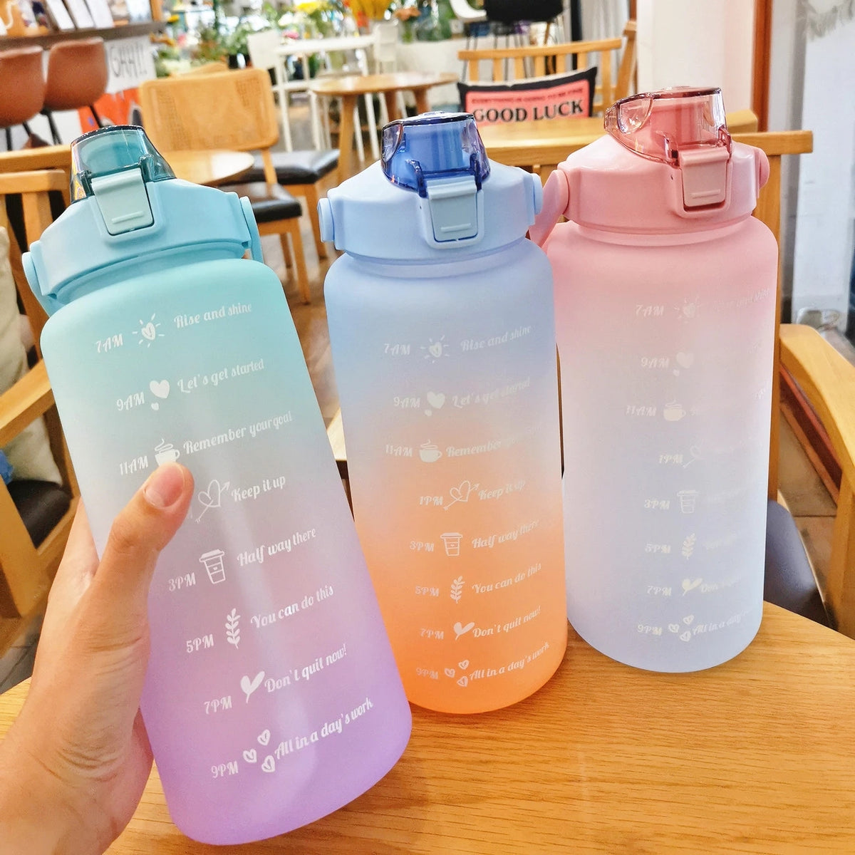 BOUTEILLE D'EAU GOURDE Sport 1 Litre sans BPA Water Bottle Ouvrir en un BOUTEILLE D'EAU GOURDE Sport 1 Litre sans BPA Water Bottle Ouvrir en un