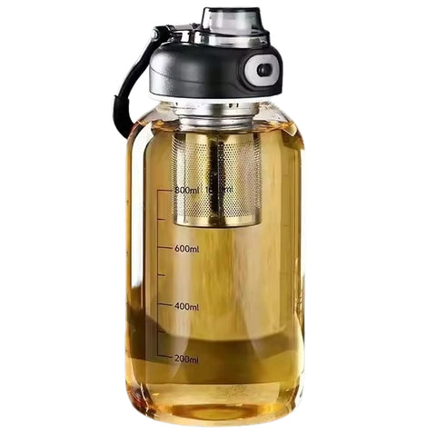 Gourde en verre bouchon sport