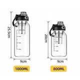 Gourde en verre bouchon sport