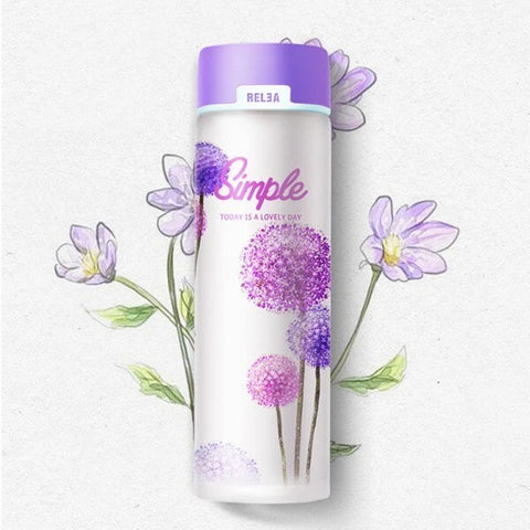 bouteille en verre fleur de vie