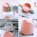 Gourde en verre Teddy bear