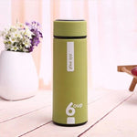 Gourde en verre isotherme verte