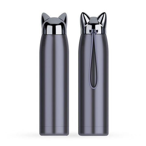 bouteille thermos chat